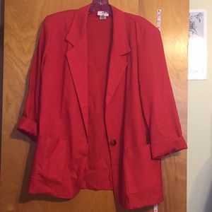 Vintage red blazer jacket
